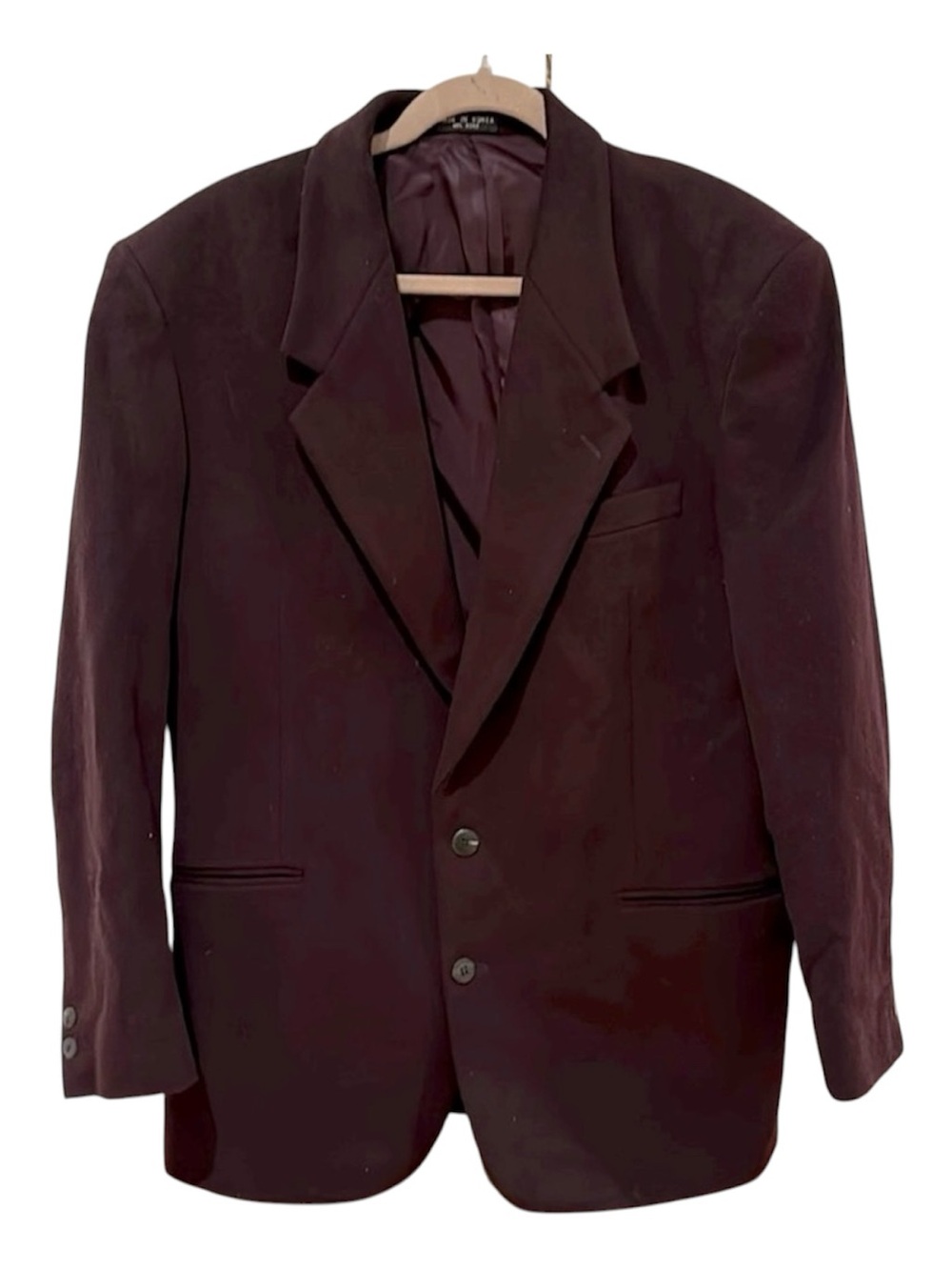 Alafani Wool/Cashmere Burgundy Blazer.Size 42